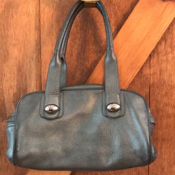 follie folly Handbags - FOLLIE FOLLY DARK GREY METALLIC SATCHEL LEATHER PREOWNED